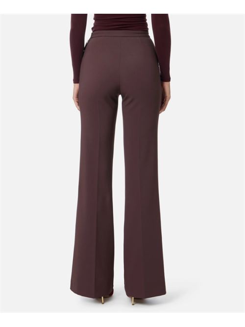 DOUBLE CREPE TROUSERS ELISABETTA FRANCHI | PA12156E2EA4 Merlot